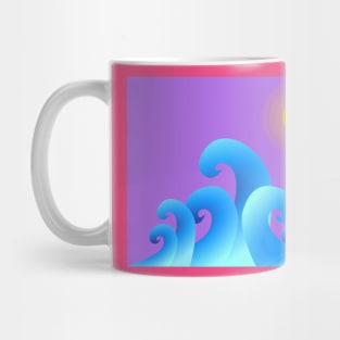 waves and sun Mug